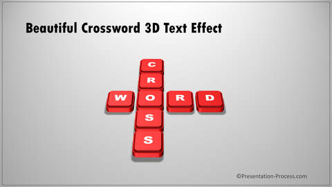 Create Stunning Crossword Text Effect