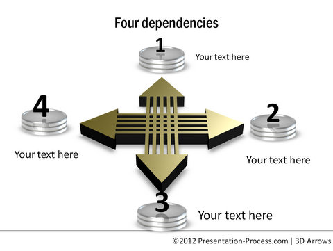 3D Arrows from PowerPoint Charts CEO Pack