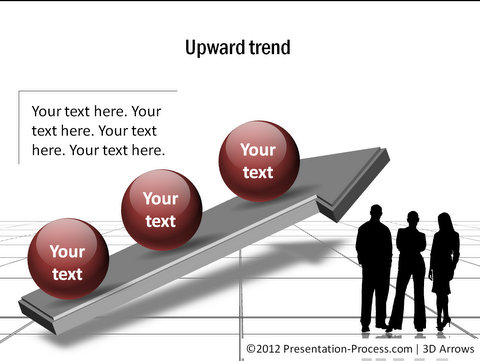 3D Arrows from PowerPoint Charts CEO Pack