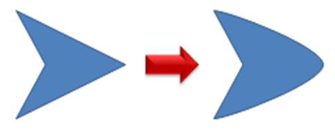 Change Shape PowerPoint Chevron