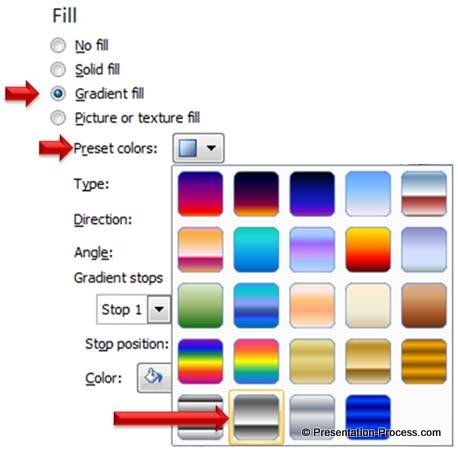 Chrome 2 Gradient Fill for Metallic Finish