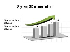 3D Stylized Column Chart