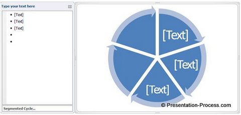 Five segmented circle 