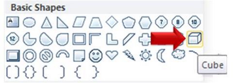 Cube Shape PowerPoint Menu