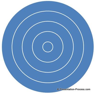 Grouped circles to create Pyramid