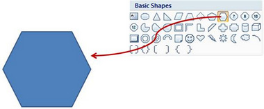 Insert Hexagon in PowerPoint