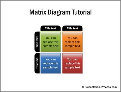 Simple Matrix PowerPoint Diagram