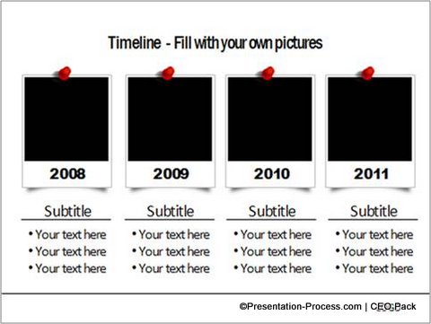 Photo Fill Timeline Calendar from CEO Pack