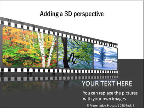 PowerPoint 3D Movie layout from CEO Pack 2