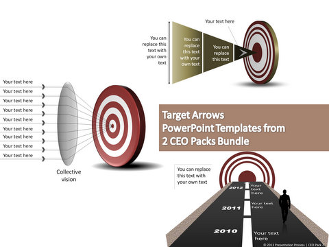 Arrows and Targets Examples from PowerPoint CEO pack