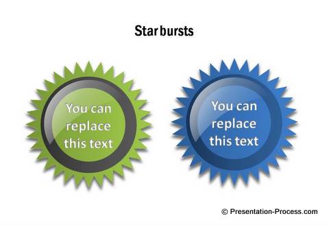 PowerPoint Star Shapes from CEO Pack 1