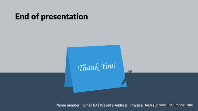 how to end a formal powerpoint presentation