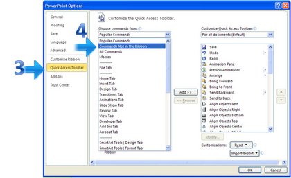 Quick Access Toolbar Option