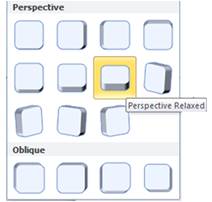 Set 3D Perspective to relaxed