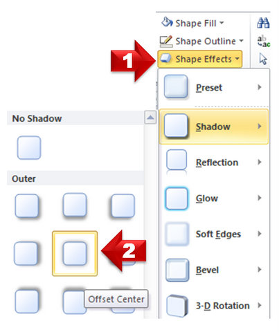 how to text shadow on powerpoint