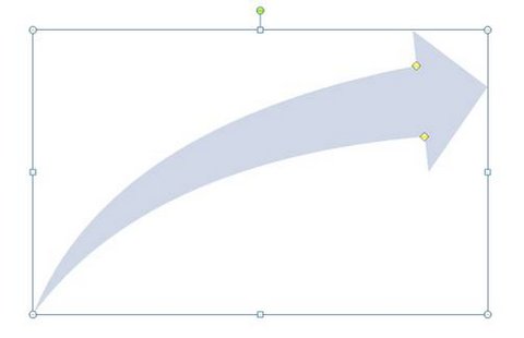 Unlocked Arrow shape