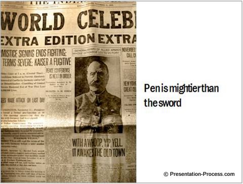 Visualize the idea in PowerPoint 2